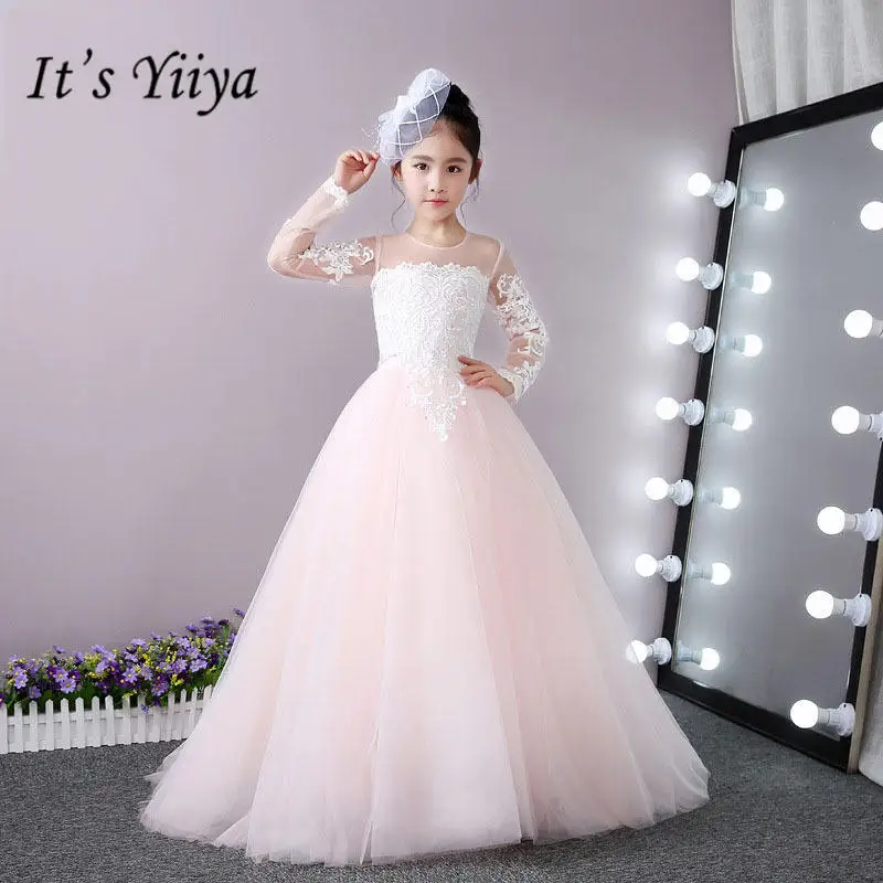 It's yiiya New Lace Long Sleeve Flower Girl Dresses Pure Color Girls Dress Floor-length Princess Ball Gown TS280
It's yiiya New Lace Long Sleeve Flower Girl Dresses Pure Color Girls Dress Floor-length Princess Ball Gown TS280