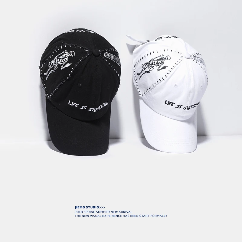 SODA WATER Designer Hat Hand Print Baseball Caps Summer Letter Men's Hip hop Casual Unisex Fashion For Men 116CI2018 | Аксессуары