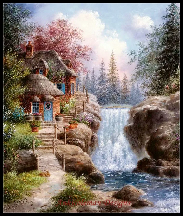 Needlework for embroidery DIY DMC Color High Quality - Counted Cross Stitch Kits 14 ct Aida - Big Bear Falls
Needlework for embroidery DIY DMC Color High Quality - Counted Cross Stitch Kits 14 ct Aida - Big Bear Falls