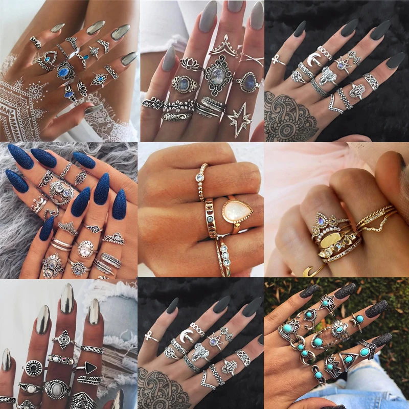 New 15pcs/set Hollow Out Charms Lotus Flower Crystal Midi Knuckle Ring Set for Women Vintage Geometric Butterfly Rings Jewelry
New 15pcs/set Hollow Out Charms Lotus Flower Crystal Midi Knuckle Ring Set for Women Vintage Geometric Butterfly Rings Jewelry
