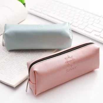 New Solid Simple Fresh Cosmetic Bag Case Stationery Supplies Toiletry Bag PU Leather Make Up Bags Organizer For Cosmetics
New Solid Simple Fresh Cosmetic Bag Case Stationery Supplies Toiletry Bag PU Leather Make Up Bags Organizer For Cosmetics