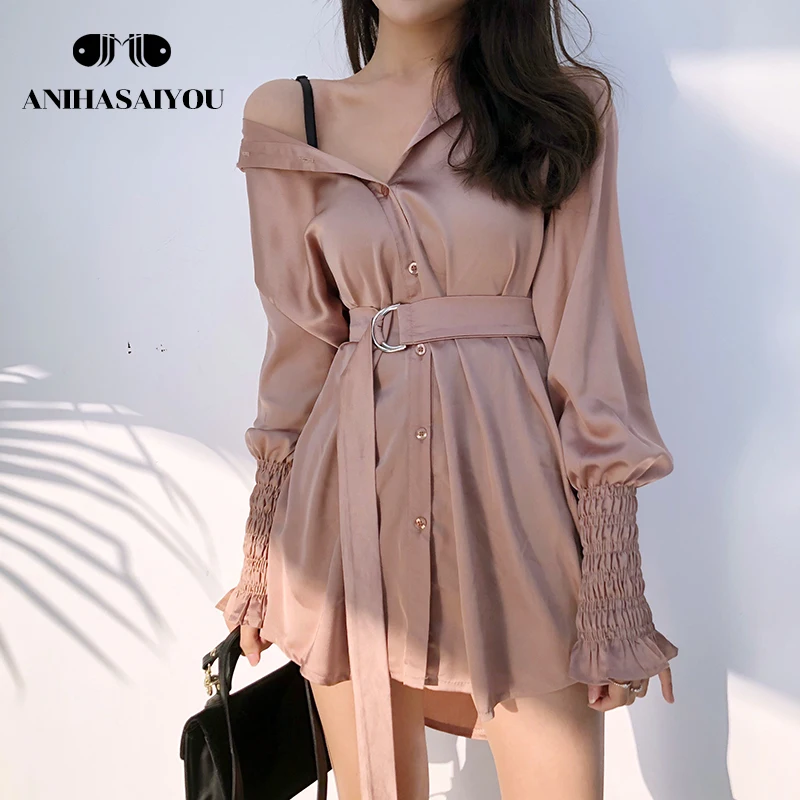 2018 Summer korean loose blouse retro off shoulder top Lantern sleeve waistband long waist elegant temperament blouse women
2018 Summer korean loose blouse retro off shoulder top Lantern sleeve waistband long waist elegant temperament blouse women