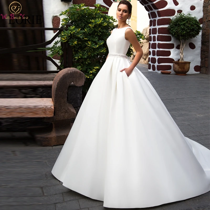 Ball Gown Wedding Dresses 2019 New Style Soft Satin Bridal Dresses Summer Sleeveless Wedding Gowns Plus size Vestido De Noiva
Ball Gown Wedding Dresses 2019 New Style Soft Satin Bridal Dresses Summer Sleeveless Wedding Gowns Plus size Vestido De Noiva