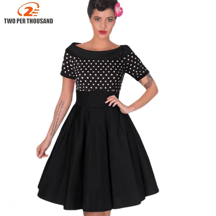 Womens Elegant Vintage Rockabilly Midi Dresses Summer Polka Dot Tunic Pinup Wear To Work Office Casual Party A Line Skater Dress 
Womens Elegant Vintage Rockabilly Midi Dresses Summer Polka Dot Tunic Pinup Wear To Work Office Casual Party A Line Skater Dress