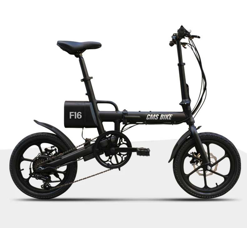 Excellent folding electric bicycle lithium battery city ebike 16inch 36V250W motor bike 0