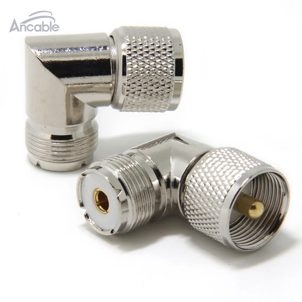 UHF PL-259 Male to UHF SO239 Female L Shape Right Angle 90 Degree RF Coaxial Adapter Connector for CB Ham Radio Antenna 2-Pack
UHF PL-259 Male to UHF SO239 Female L Shape Right Angle 90 Degree RF Coaxial Adapter Connector for CB Ham Radio Antenna 2-Pack