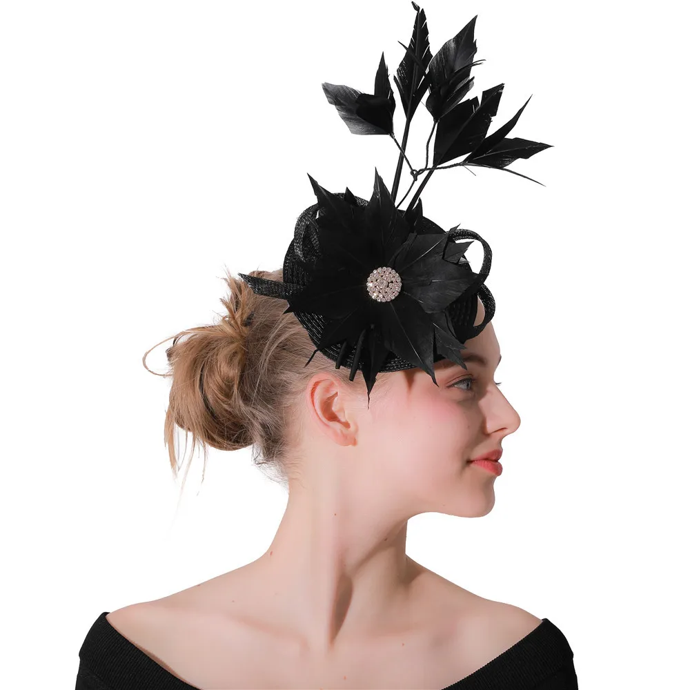 Black Sinamay Feather Fascinator for Weddding Ladies Fedora Church Linen Hat Women Elegant Hat Pillbox Vintage Floral M161
Black Sinamay Feather Fascinator for Weddding Ladies Fedora Church Linen Hat Women Elegant Hat Pillbox Vintage Floral M161