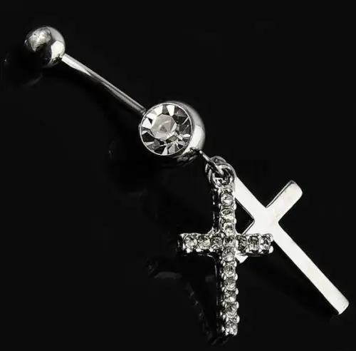 1Pc Double Cross Body Piercing Nombril Belly Buttton Ring Dancer Stainless Steel Navel Ring 1.6*10*5/8mm Punk Navel Jewelry
1Pc Double Cross Body Piercing Nombril Belly Buttton Ring Dancer Stainless Steel Navel Ring 1.6*10*5/8mm Punk Navel Jewelry