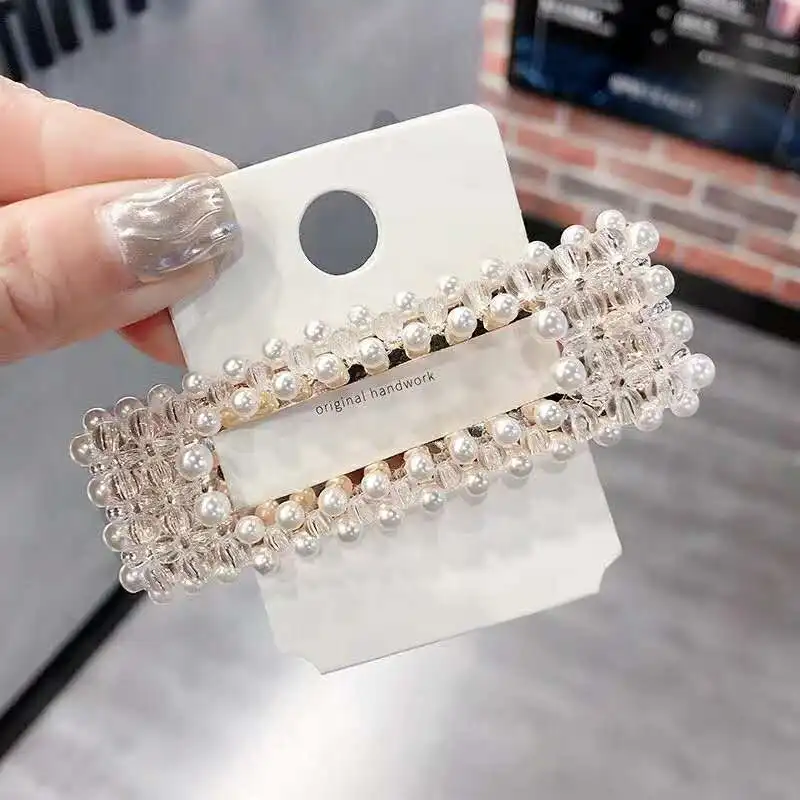 1 PC Silver Color Pearl Hair Clip Handmade Fashion Imitation ABS Pearl Beads Hairpin Girl Hair Accessories
1 PC Silver Color Pearl Hair Clip Handmade Fashion Imitation ABS Pearl Beads Hairpin Girl Hair Accessories