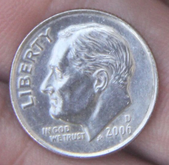 17.91mm 1 Dime Franklin D.Roosevelt Coin 1965-present 0.1 US Dollar United States Of America USA USD North
17.91mm 1 Dime Franklin D.Roosevelt Coin 1965-present 0.1 US Dollar United States Of America USA USD North