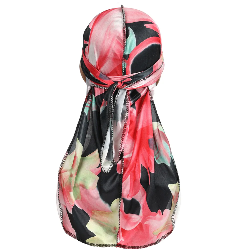 New Design Print Silky Durag Unisex Bandanas Women and Men Long Tail Pirate Hat Waves Turban
New Design Print Silky Durag Unisex Bandanas Women and Men Long Tail Pirate Hat Waves Turban