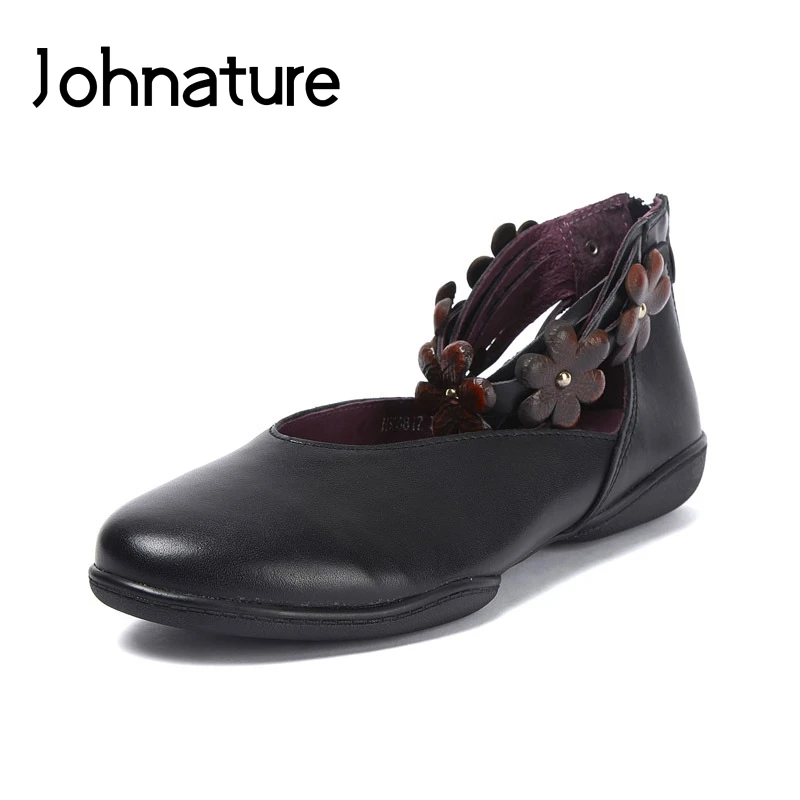 Johnature 2019 New Spring/Autumn Genuine Leather Casual Round Toe Zipper Solid Shallow Soft Comfortable Flats Women Shoes
Johnature 2019 New Spring/Autumn Genuine Leather Casual Round Toe Zipper Solid Shallow Soft Comfortable Flats Women Shoes