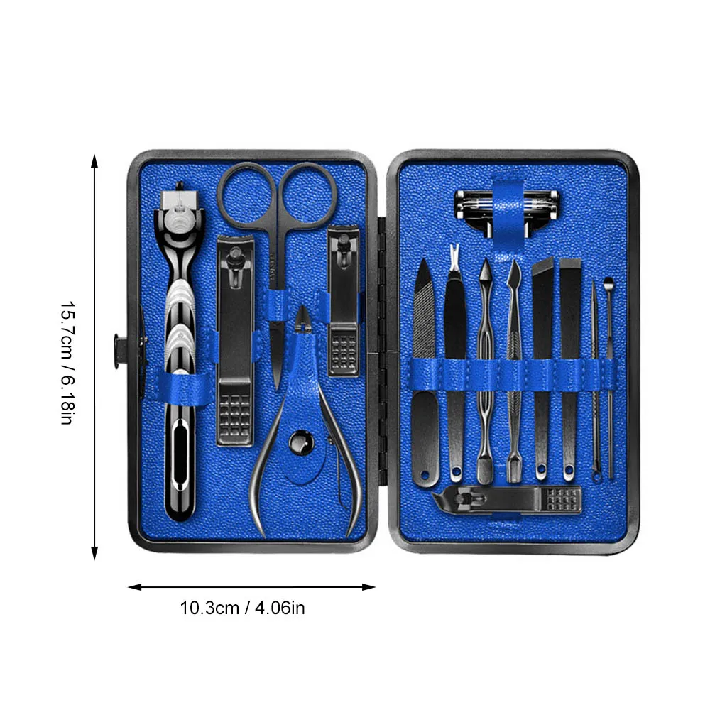 15-in-1 pedicure & manicure set nail clippers file trimmer beard