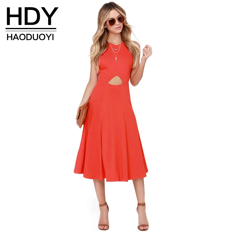 HDY Haoduoyi Fashion Hollow Midi Dress Women Sleeveless Off Shoulder Female A-line Dress Sexy Solid High Ladies Dress Vestidos
HDY Haoduoyi Fashion Hollow Midi Dress Women Sleeveless Off Shoulder Female A-line Dress Sexy Solid High Ladies Dress Vestidos