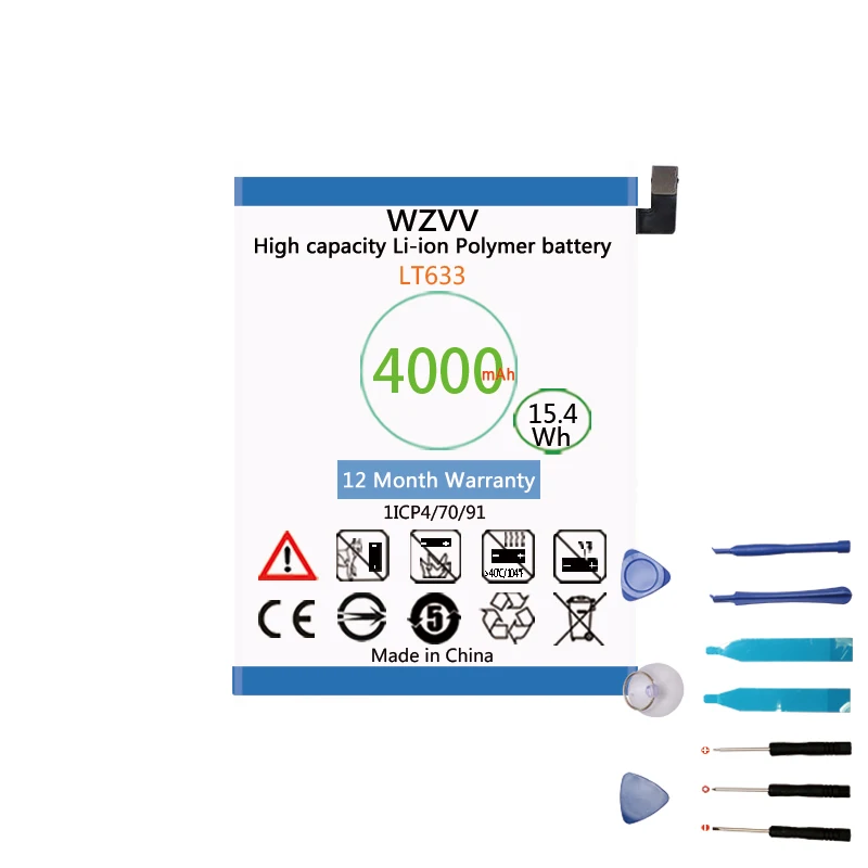 wzvv 4000mAh LT633 Battery for Letv Le 1 Max X900 Le One Max X900 Li-ion Polymer Batteries
wzvv 4000mAh LT633 Battery for Letv Le 1 Max X900 Le One Max X900 Li-ion Polymer Batteries