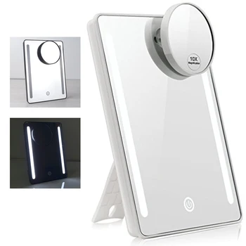 10x Suction Cup Magnifier Desk Lamp Cosmetic Tools New Designed Touch Screen 20 LED lights Adjustable Desktop Make-up Mirror
10x Suction Cup Magnifier Desk Lamp Cosmetic Tools New Designed Touch Screen 20 LED lights Adjustable Desktop Make-up Mirror