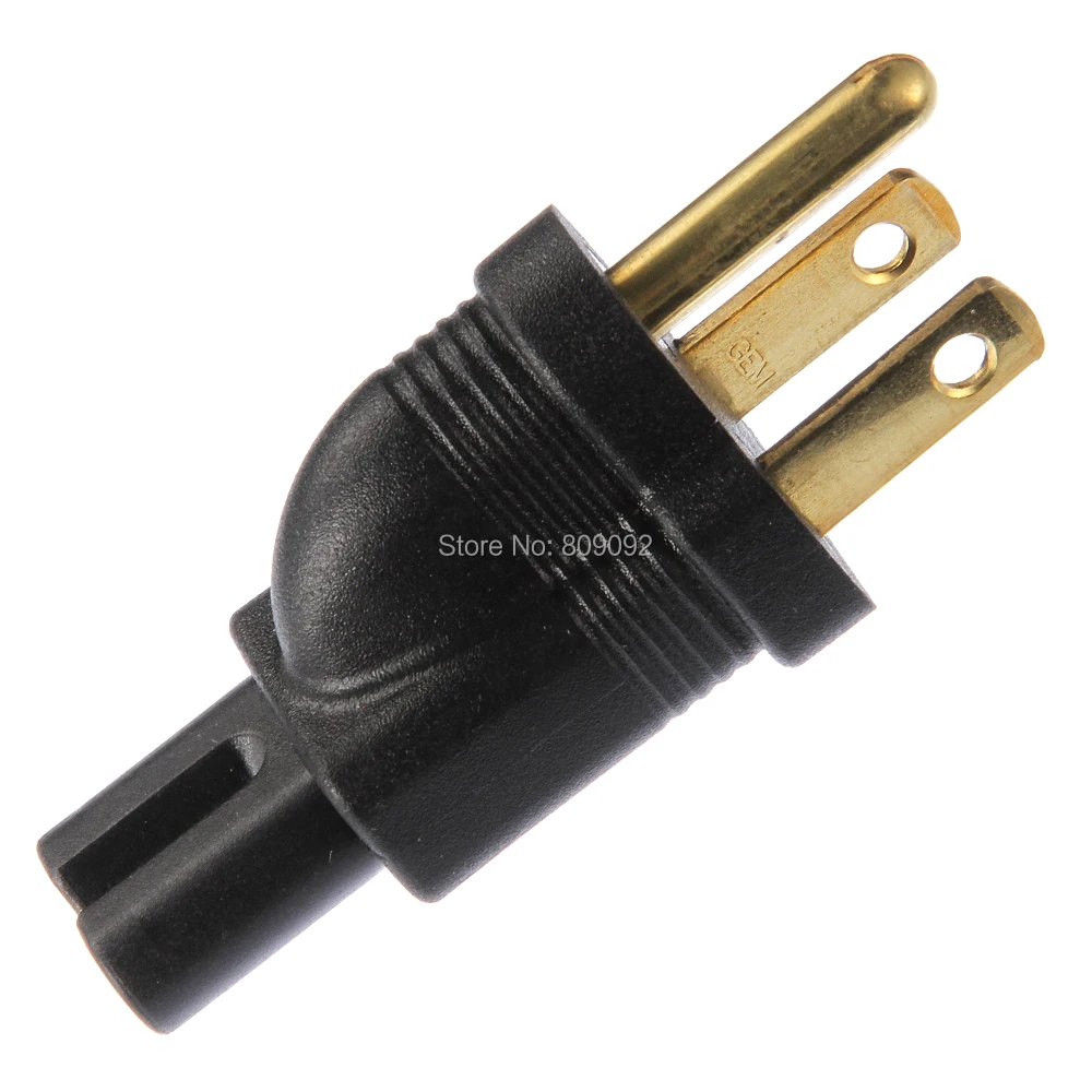 High Quality 3 Pin Prong US Plug to IEC C7 AC Power Cable Adapter Converter Receptacle to NEMA 1-15P for PC
High Quality 3 Pin Prong US Plug to IEC C7 AC Power Cable Adapter Converter Receptacle to NEMA 1-15P for PC