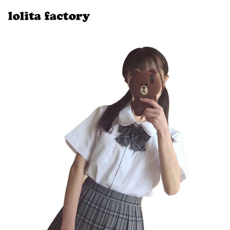 JK Uniform Double Small Round Neck Top Short Sleeve Shirt with Short Sleeve at the Bottom and Student Shirt Outside blouse
JK Uniform Double Small Round Neck Top Short Sleeve Shirt with Short Sleeve at the Bottom and Student Shirt Outside blouse