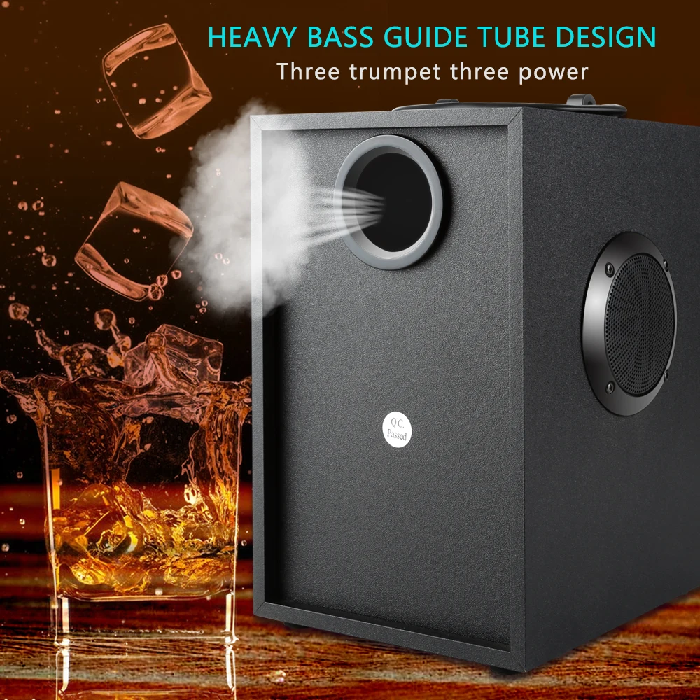 Bluetooth Wireless Stereo Subwoofer Heavy Bass Speaker Sadoun.com