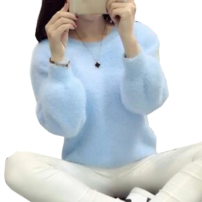 Femme Pullover Women Sweaters And Pullovers Cashmere Sweater knitted Korean Winter Warm Pink Sweater Jumper Mohair Fur
Femme Pullover Women Sweaters And Pullovers Cashmere Sweater knitted Korean Winter Warm Pink Sweater Jumper Mohair Fur
