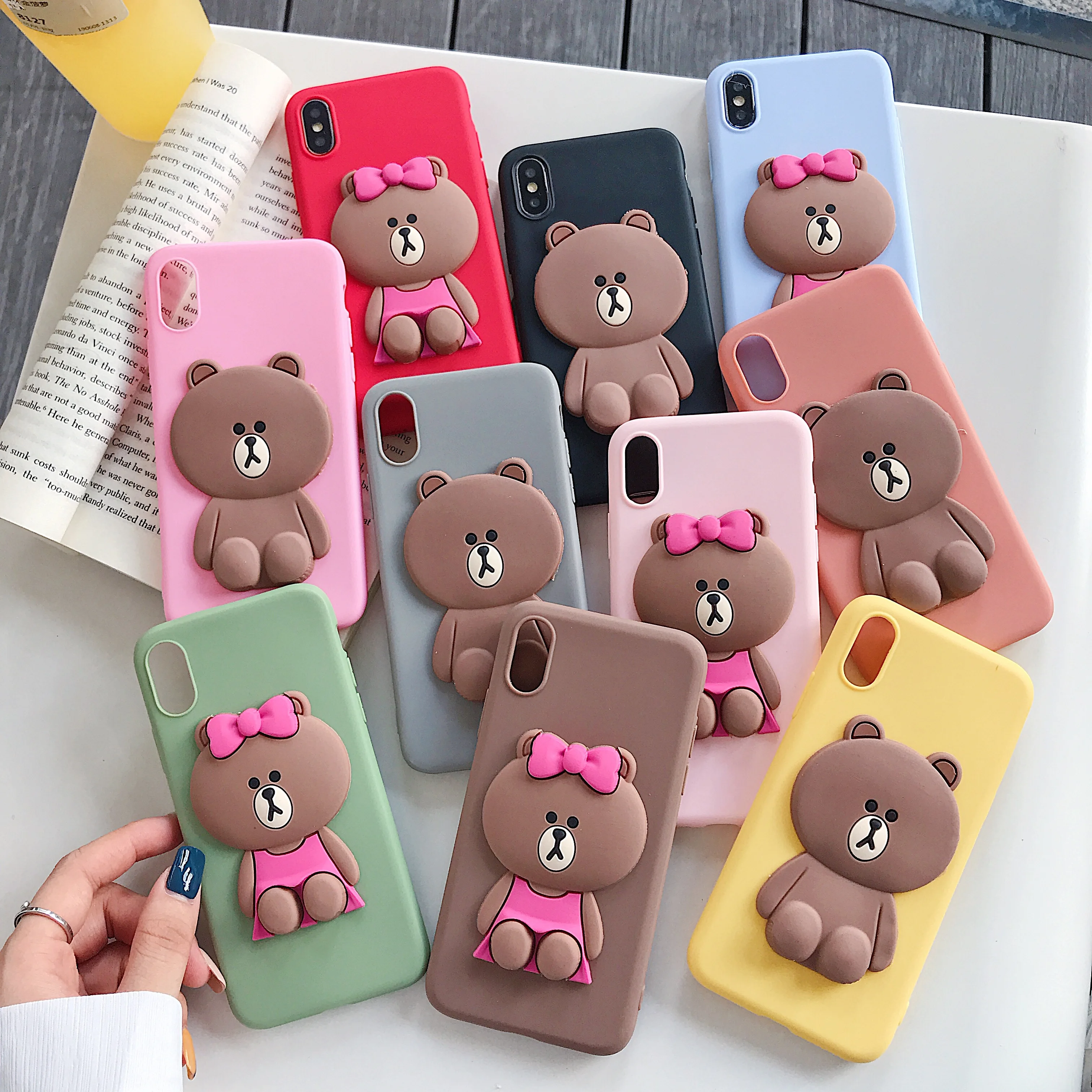 Cute Cartoon 3D Bear Couple Phone Case For huawei p30 p20 mate20 pro p30 p20 mate20 lite Soft Silicone Back Cover fundas
Cute Cartoon 3D Bear Couple Phone Case For huawei p30 p20 mate20 pro p30 p20 mate20 lite Soft Silicone Back Cover fundas