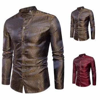 Men Blouse Men's Shirt Slim Fit Long Sleeve Casual Button Shirts Formal Top Blouse 
Men Blouse Men's Shirt Slim Fit Long Sleeve Casual Button Shirts Formal Top Blouse