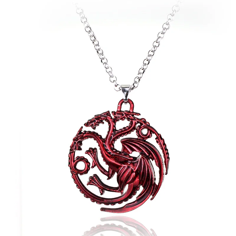 Game Of Thrones Dragon Wolf Head House Stark of Winterfell Necklaces Pendants A Song of Ice and Fire Melisandre Choker jewelry
Game Of Thrones Dragon Wolf Head House Stark of Winterfell Necklaces Pendants A Song of Ice and Fire Melisandre Choker jewelry