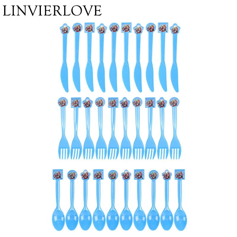 10pcs/set Cartoon Avengers Theme Disposable Plastic Knife/Fork/Spoon For Kids Birthday Baby Shower Party Decoration Supplies
10pcs/set Cartoon Avengers Theme Disposable Plastic Knife/Fork/Spoon For Kids Birthday Baby Shower Party Decoration Supplies
