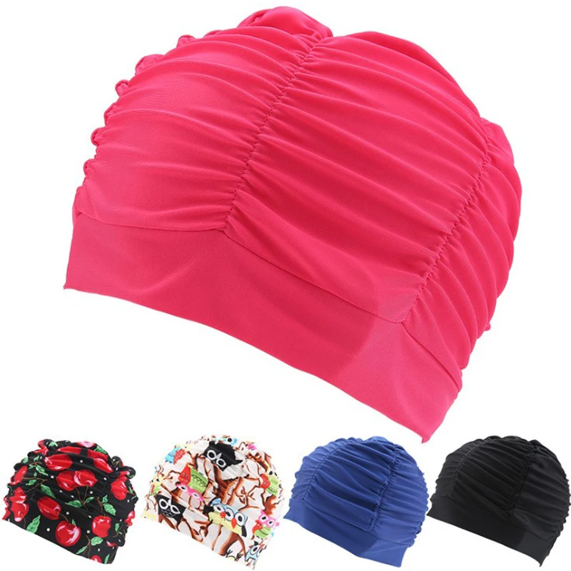 Free Size Women Elastic Pleated Sports Swim Cap Long Hair Earmuffs Swimming Cap Spa Bathroom Large Hat Free Shipping
Free Size Women Elastic Pleated Sports Swim Cap Long Hair Earmuffs Swimming Cap Spa Bathroom Large Hat Free Shipping