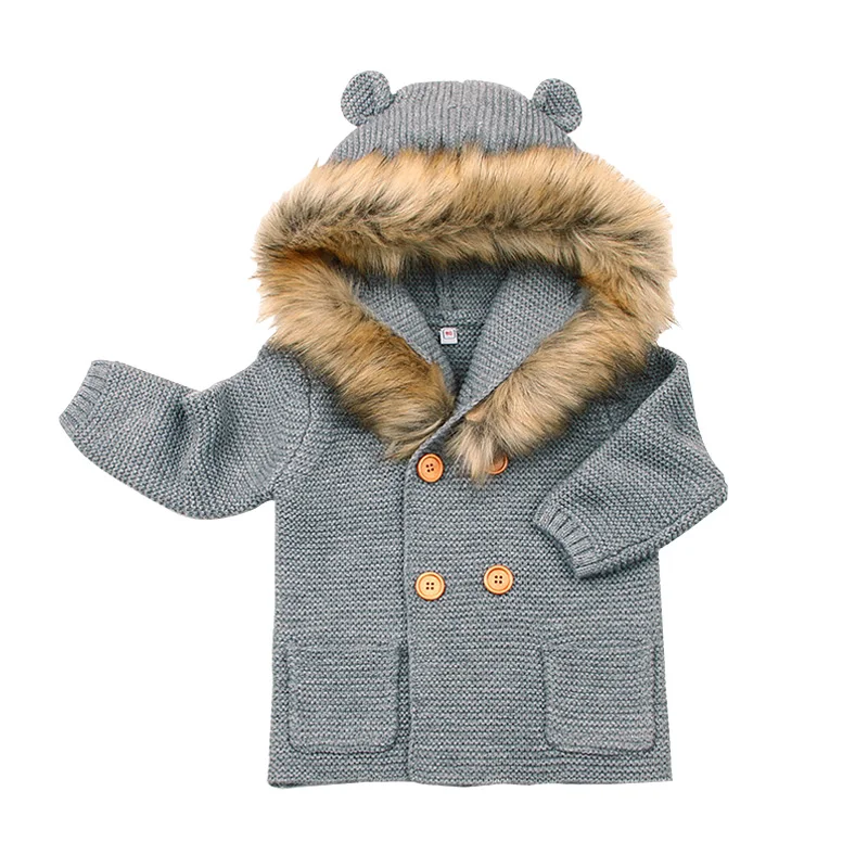 6-24M Baby Girls Knitted Cardigan Children Sweater 2017 Winter Warm Infant Boys Girl Hooded Detachable Casual Tops Kids Knitwear
6-24M Baby Girls Knitted Cardigan Children Sweater 2017 Winter Warm Infant Boys Girl Hooded Detachable Casual Tops Kids Knitwear