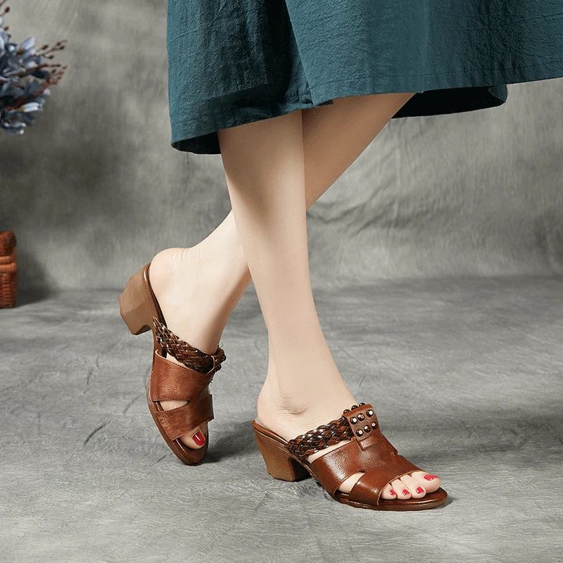 Фото Artdiya/Женская обувь из натуральной кожи Женские сандалии ручной работы в стиле