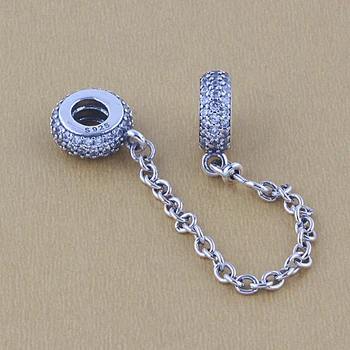 ZMZY High Quality Fits Pandora Bracelet 100% Original 925 Sterling Silver Charms Crystal Safety Chain Beads DIY Jewelry
ZMZY High Quality Fits Pandora Bracelet 100% Original 925 Sterling Silver Charms Crystal Safety Chain Beads DIY Jewelry