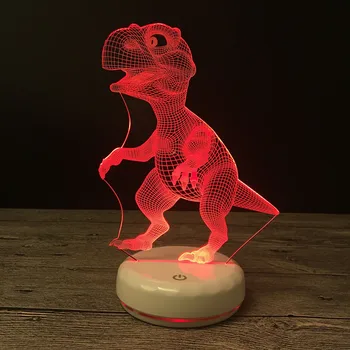 LED 3D Dinosaur Bulb Night Light USB Table Lamp Touch Romantic Holiday 7 colors change Christmas Party Gift
LED 3D Dinosaur Bulb Night Light USB Table Lamp Touch Romantic Holiday 7 colors change Christmas Party Gift