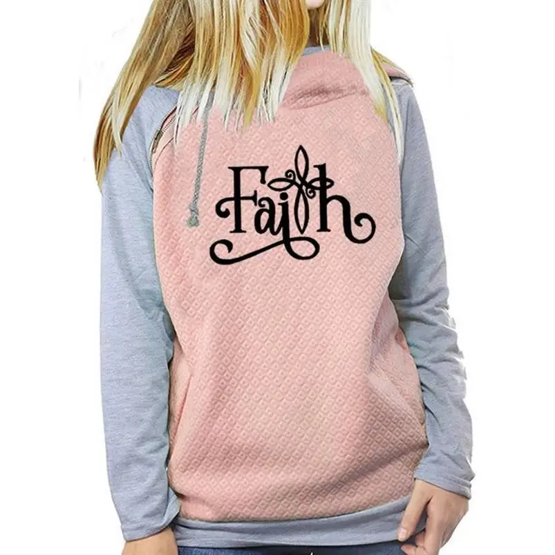 For Women Zipper Decoration Faith Letters Print Sweatshirts Femmes Hoodies Women Pockets Loose Print Pattern Creative Plus
For Women Zipper Decoration Faith Letters Print Sweatshirts Femmes Hoodies Women Pockets Loose Print Pattern Creative Plus