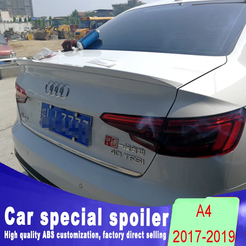 2017 2018 2019 New design For Audi A4 A4L spoiler rear trunk roof spoiler by black white or DIY primer and carbon fiber model
2017 2018 2019 New design For Audi A4 A4L spoiler rear trunk roof spoiler by black white or DIY primer and carbon fiber model