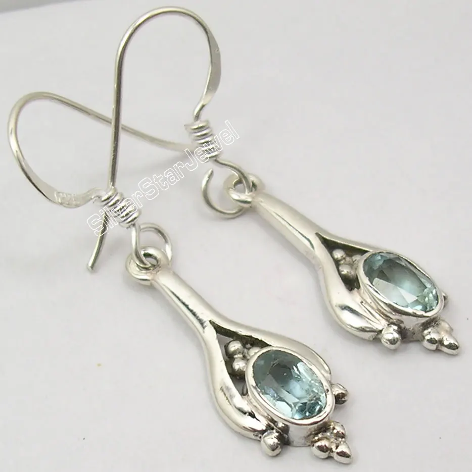 Chanti International Pure Silver Exclusive BLUE Topas Gem BEAUTIFUL URBAN STYLE Earrings 3.6 CM
Chanti International Pure Silver Exclusive BLUE Topas Gem BEAUTIFUL URBAN STYLE Earrings 3.6 CM