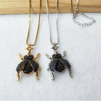 6 Pcs Micro Pave navy CZ zircon Insect rhinoceros beetle charm Pendant Jewelry Findings DIY necklace for Women NK359
6 Pcs Micro Pave navy CZ zircon Insect rhinoceros beetle charm Pendant Jewelry Findings DIY necklace for Women NK359
