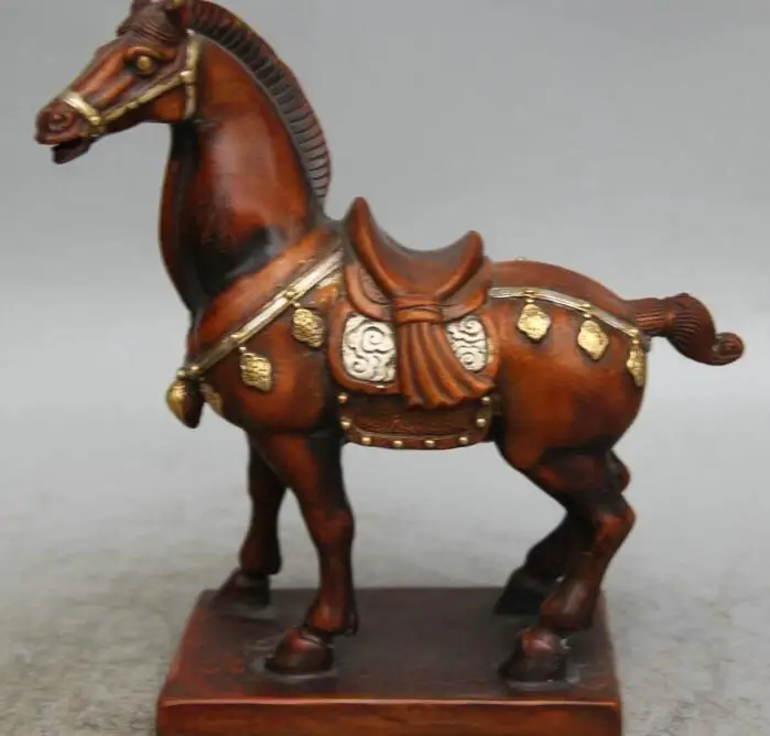 S5227 7" China Purple Bronze Gild Silver Folk Zodiac Year Tang Horse Statue sculpture
S5227 7" China Purple Bronze Gild Silver Folk Zodiac Year Tang Horse Statue sculpture