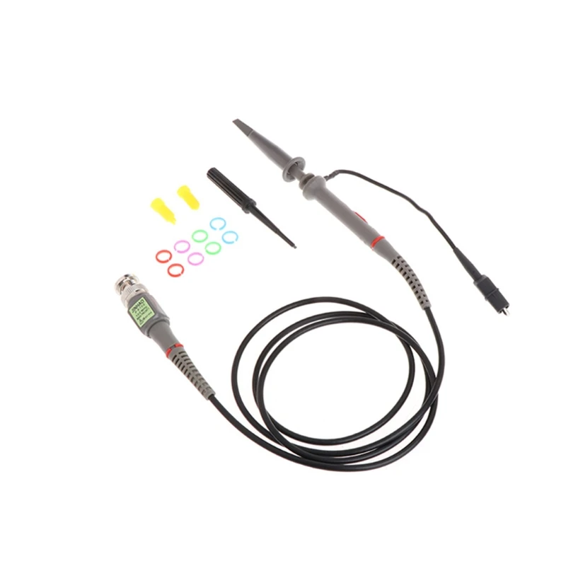1X 10X P6100 100MHz High Precision Oscilloscope Probe Alligator Test Clip with Adjustable Attenuation Rate #Aug.26
1X 10X P6100 100MHz High Precision Oscilloscope Probe Alligator Test Clip with Adjustable Attenuation Rate #Aug.26