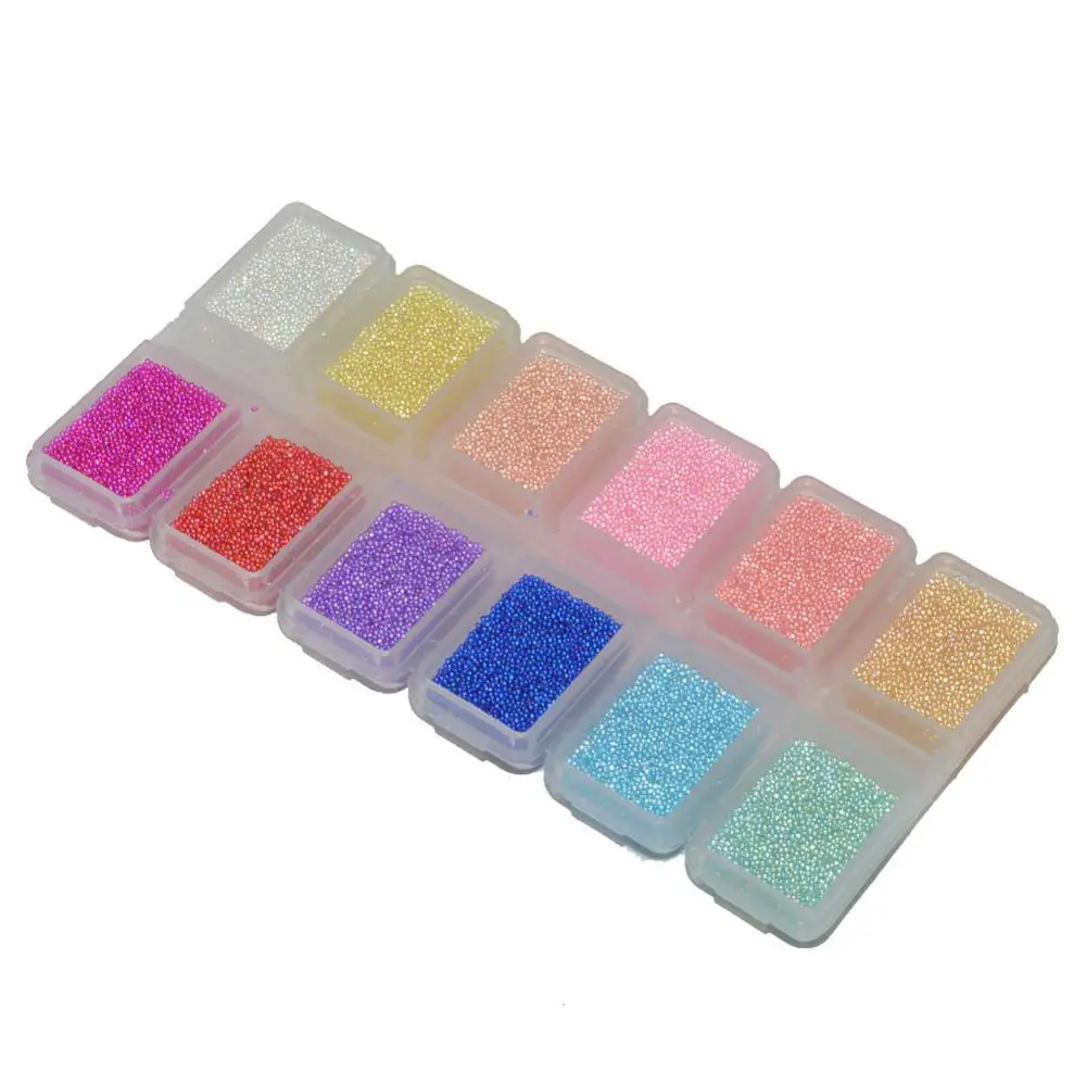 Mix 12 Colors/Box Mini Ball Micro Crystal Nail Caviars Beads Glass Rhinestones For Nail Accessories 3D Strss Nail Art Decoration
Mix 12 Colors/Box Mini Ball Micro Crystal Nail Caviars Beads Glass Rhinestones For Nail Accessories 3D Strss Nail Art Decoration