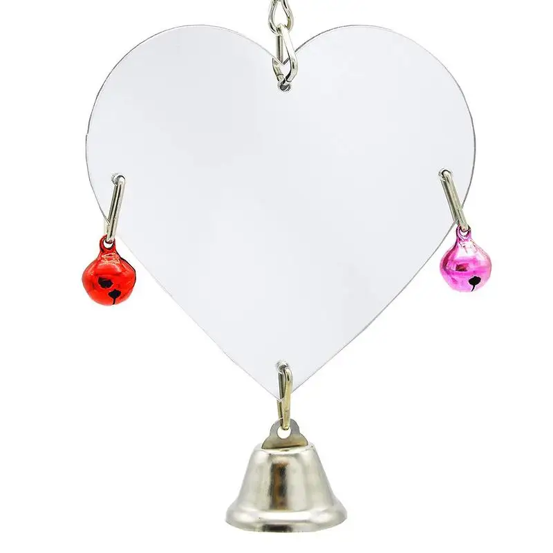 New Funny Parrot Bell Toy Pet Bird Mirror Toy Heart-shaped With Bell In Random Color Stairs For The Parrot bird toy pet supplies
New Funny Parrot Bell Toy Pet Bird Mirror Toy Heart-shaped With Bell In Random Color Stairs For The Parrot bird toy pet supplies