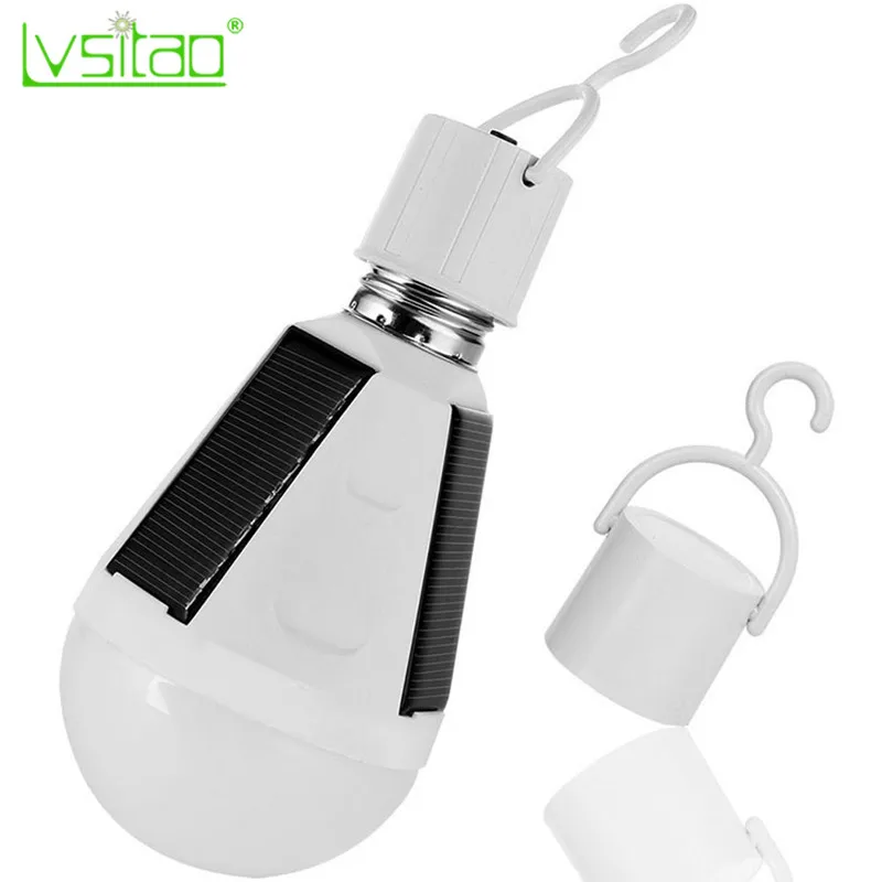 Solar LED Bulb lamp E27 85-265v 7w 12W solar Recharge Outdoor Camping Tent Lantern Portable Night light home emergent solar lamp
Solar LED Bulb lamp E27 85-265v 7w 12W solar Recharge Outdoor Camping Tent Lantern Portable Night light home emergent solar lamp