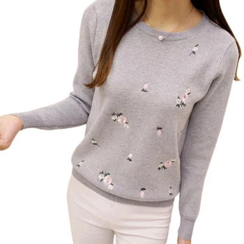 OHRYIYIE Gray/Green 2019 Autumn Winter Embroidery Sweaters Women Knitted Pullover Female High Elastic Tricot Jumper Winter Tops
OHRYIYIE Gray/Green 2019 Autumn Winter Embroidery Sweaters Women Knitted Pullover Female High Elastic Tricot Jumper Winter Tops