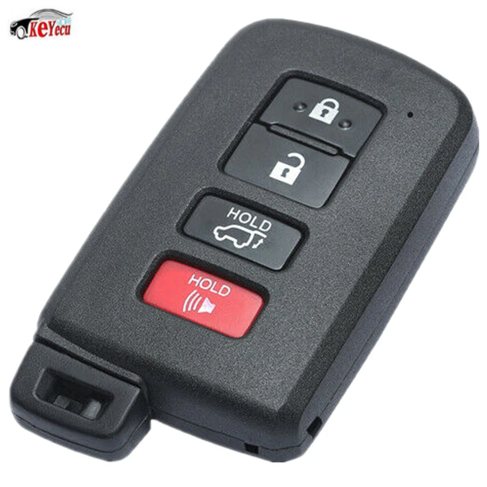 KEYECU Replacement Remote Key Shell Case Fob 4 Button for Toyota Corolla Avalon Camry HYQ14FBA
KEYECU Replacement Remote Key Shell Case Fob 4 Button for Toyota Corolla Avalon Camry HYQ14FBA