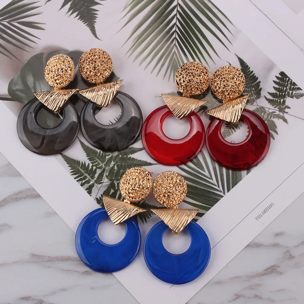 MESTILO 2019 Big Resin Drop Earrings For Women New Acetic Acid Large Korean Round Earrings Trendy Resin Geometric Jewelry Gifts
MESTILO 2019 Big Resin Drop Earrings For Women New Acetic Acid Large Korean Round Earrings Trendy Resin Geometric Jewelry Gifts