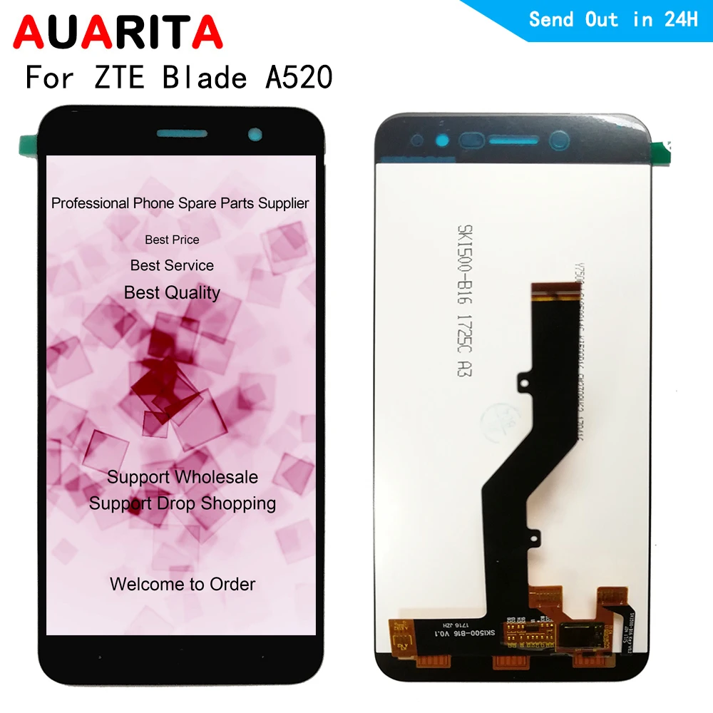 LCD For ZTE Blade A520 lcd display screen touch panel glass screen digitizer with frame assembly 5.0" for ZTE Blade A520 A 520
LCD For ZTE Blade A520 lcd display screen touch panel glass screen digitizer with frame assembly 5.0" for ZTE Blade A520 A 520