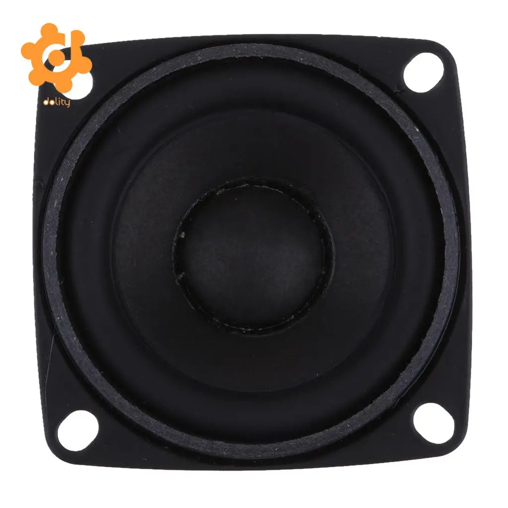 dolity 52mm 4Ohm 5W Full range Audio Speaker Square Loudspeaker 16 Coil Rubber Side