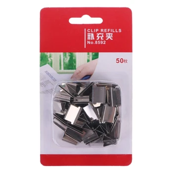 50pcs Metal Paper Clipper Refill Document Clip Photo Tickets Notes Letter Folder AUG-23A
50pcs Metal Paper Clipper Refill Document Clip Photo Tickets Notes Letter Folder AUG-23A