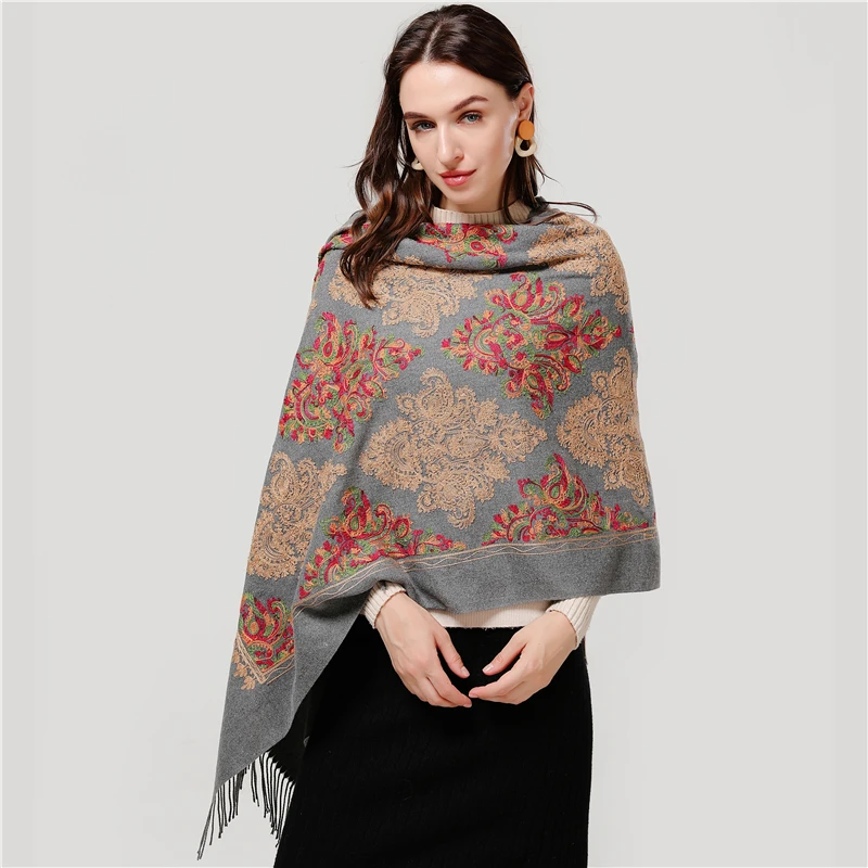2019 winter women scarf fashion embroidery cashmere scarves shawls lady wraps thick warm pashmina bandana foulard blanket
2019 winter women scarf fashion embroidery cashmere scarves shawls lady wraps thick warm pashmina bandana foulard blanket