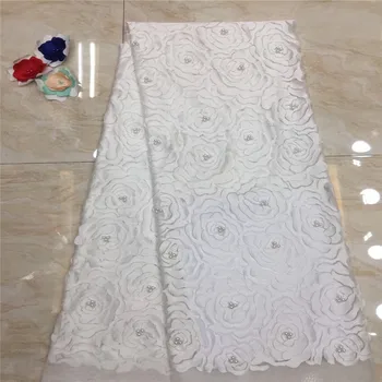 2018 Latest White French African Lace Fabric High Quality African Tulle Lace Fabric For 2018 Wedding Dress HJ1225-1
2018 Latest White French African Lace Fabric High Quality African Tulle Lace Fabric For 2018 Wedding Dress HJ1225-1